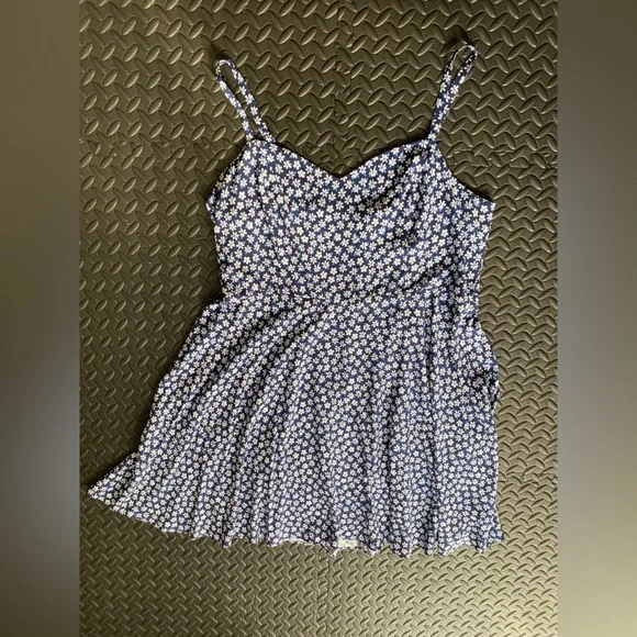 Old Navy Cami Dress | Blue Floral | size xl - Picture 3 of 4
